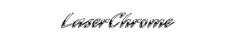 LaserChrome font preview