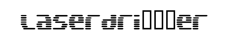 Laserdriï¿¿er font preview