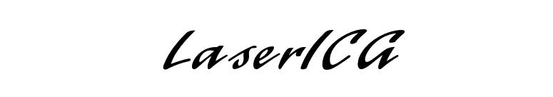 LaserICG font preview