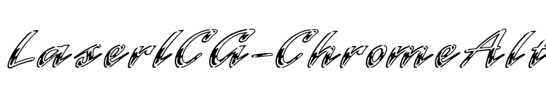 LaserICG-ChromeAlt font preview