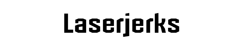 Laserjerks font preview