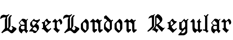 LaserLondon Regular font preview