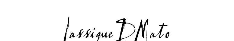 LassigueDMato font preview