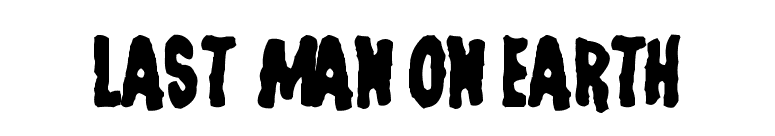 Last Man on Earth font preview