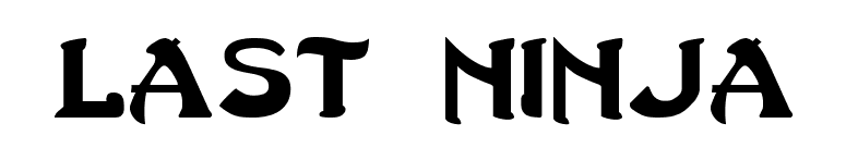 Last Ninja font preview