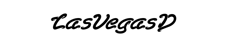 LasVegasD font preview