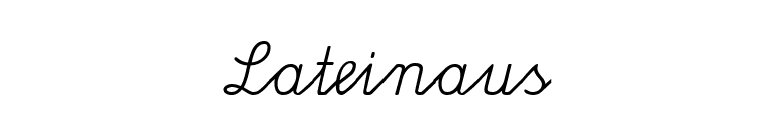 Lateinaus font preview