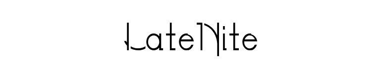 LateNite font preview