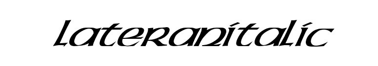 LateranItalic font preview
