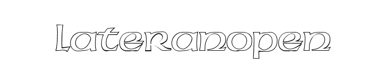 LateranOpen font preview
