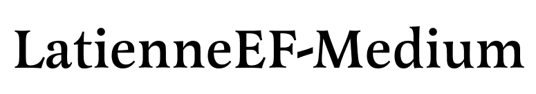 LatienneEF-Medium font preview