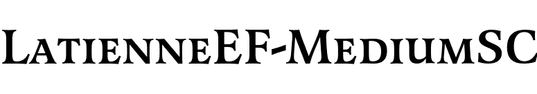 LatienneEF-MediumSC font preview