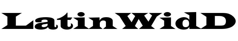 LatinWidD font preview