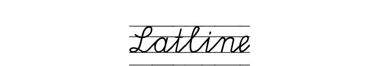 Latline font preview