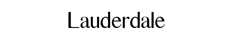 Lauderdale font preview