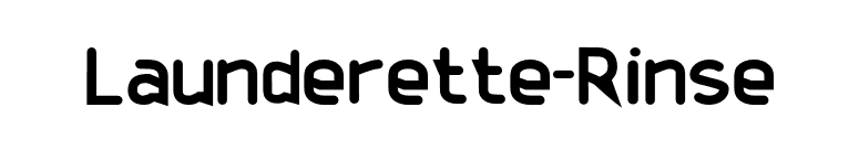 Launderette-Rinse font preview