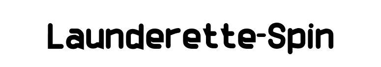 Launderette-Spin font preview