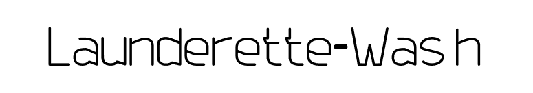 Launderette-Wash font preview