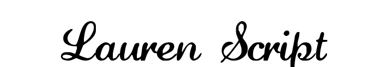 Lauren Script font preview