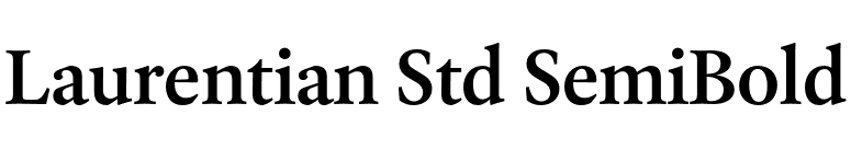 Laurentian Std SemiBold font preview