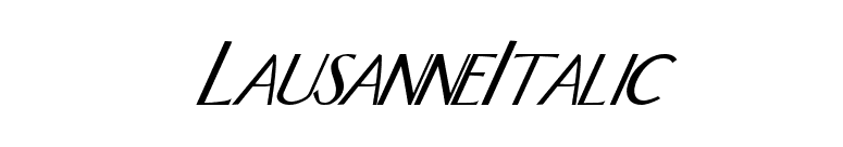 LausanneItalic font preview