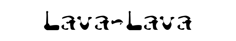 Lava-Lava font preview
