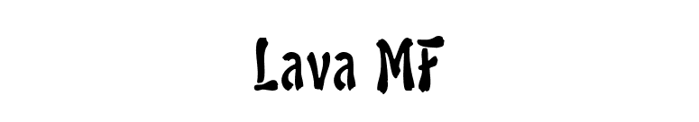 Lava MF font preview