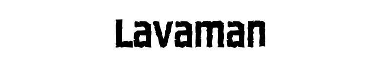 Lavaman font preview