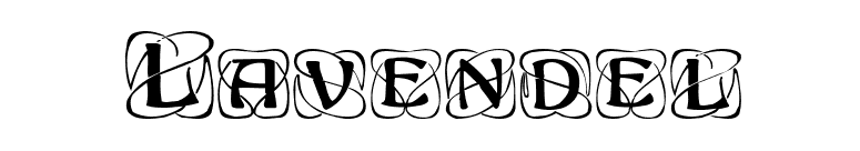 Lavendel font preview