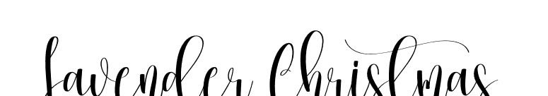 Lavender Christmas font preview