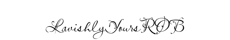 LavishlyYoursROB font preview