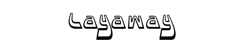 Layaway font preview