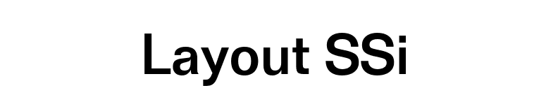 Layout SSi font preview