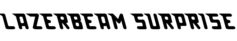 Lazerbeam surprise font preview