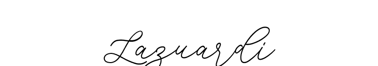 Lazuardi font preview