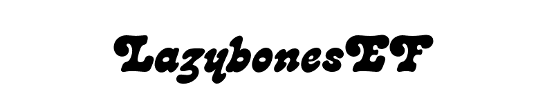 LazybonesEF font preview
