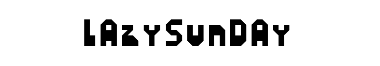 LazySunday font preview
