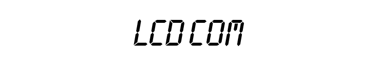 LCD Com font preview
