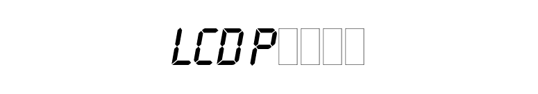 LCD Plain font preview
