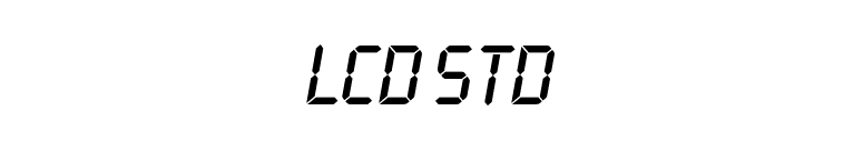LCD Std font preview