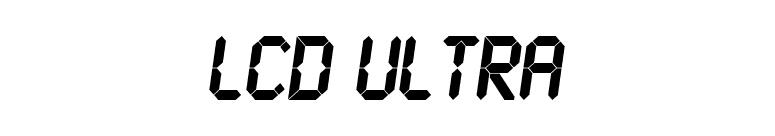 LCD Ultra font preview