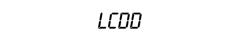 LcdD font preview