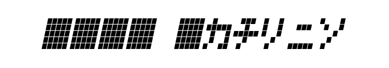 LCDK Italic font preview