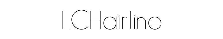 LCHairline font preview