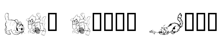 LCR Cat's Meow font preview