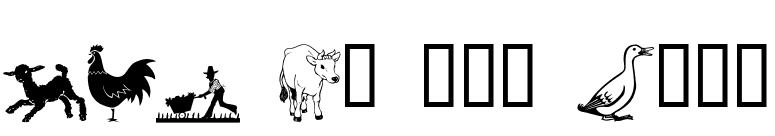 LCR On the Farm font preview