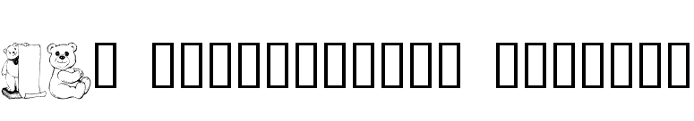 LCR Prestigious Teddies font preview