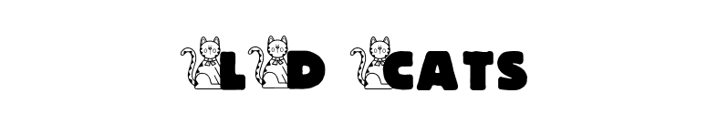 LD Cats font preview