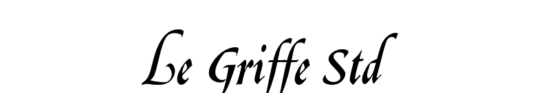 Le Griffe Std font preview
