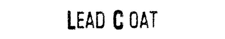 Lead Coat font preview